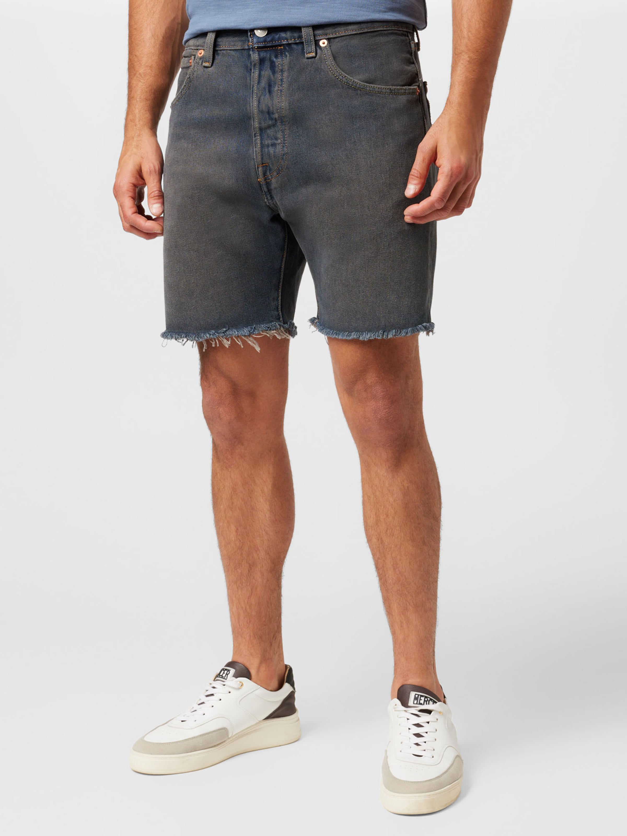 Mens levi cut off jean deals shorts