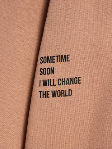 Sweat-shirt SOMETIME SOON en marron