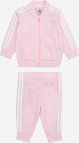 regular Tuta da jogging 'Adicolor Sst' di ADIDAS ORIGINALS in rosa: frontale