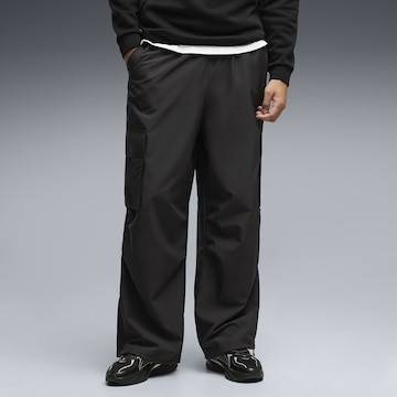 PUMA Wide leg Sportbroek 'Essentials Extreme' in Zwart: voorkant