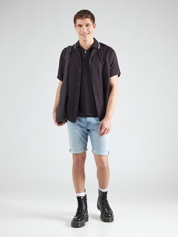 G-STAR Slimfit Shorts '3301' in Blau