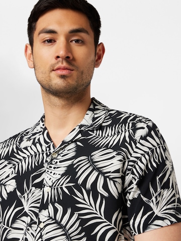 Key Largo - Ajuste regular Camisa 'Havanna' en negro