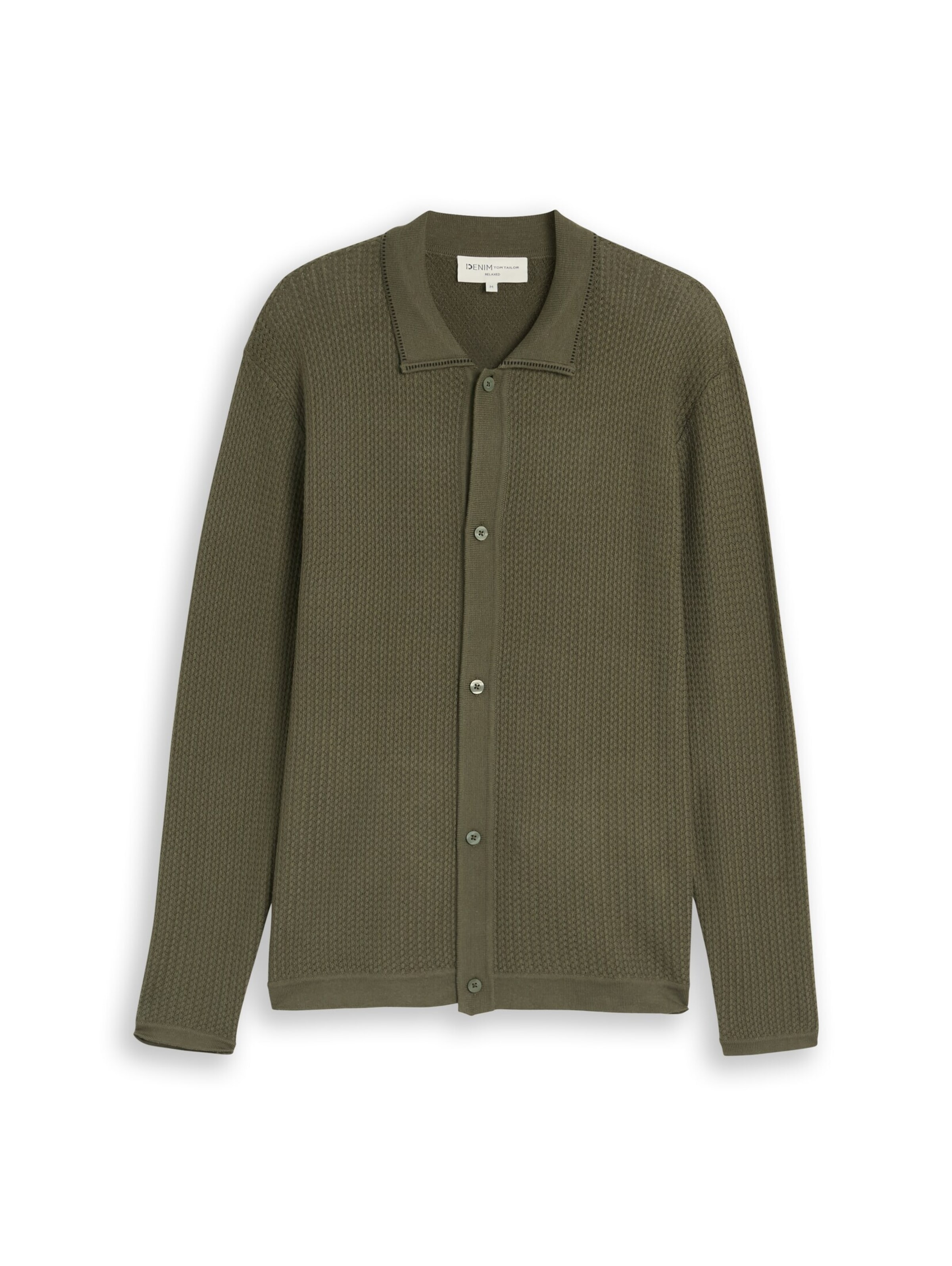 Vestes en maille TOM TAILOR DENIM en vert : devant