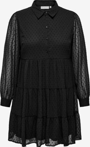 ONLY Carmakoma Shirt Dress in Black: front