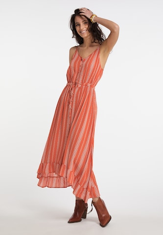 usha FESTIVAL Summer Dress in Orange