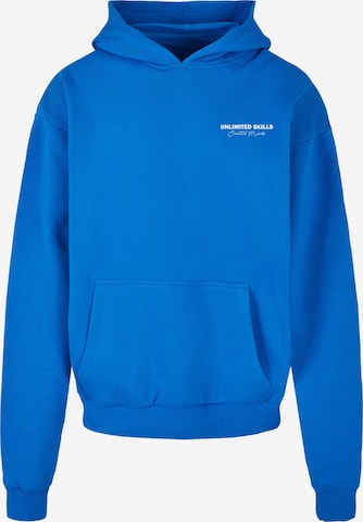 Merchcode Sweatshirt 'Unlimited Skills' in Blue: front