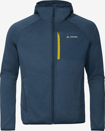 VAUDE Athletic Fleece Jacket 'Tekoa' in Blue: front