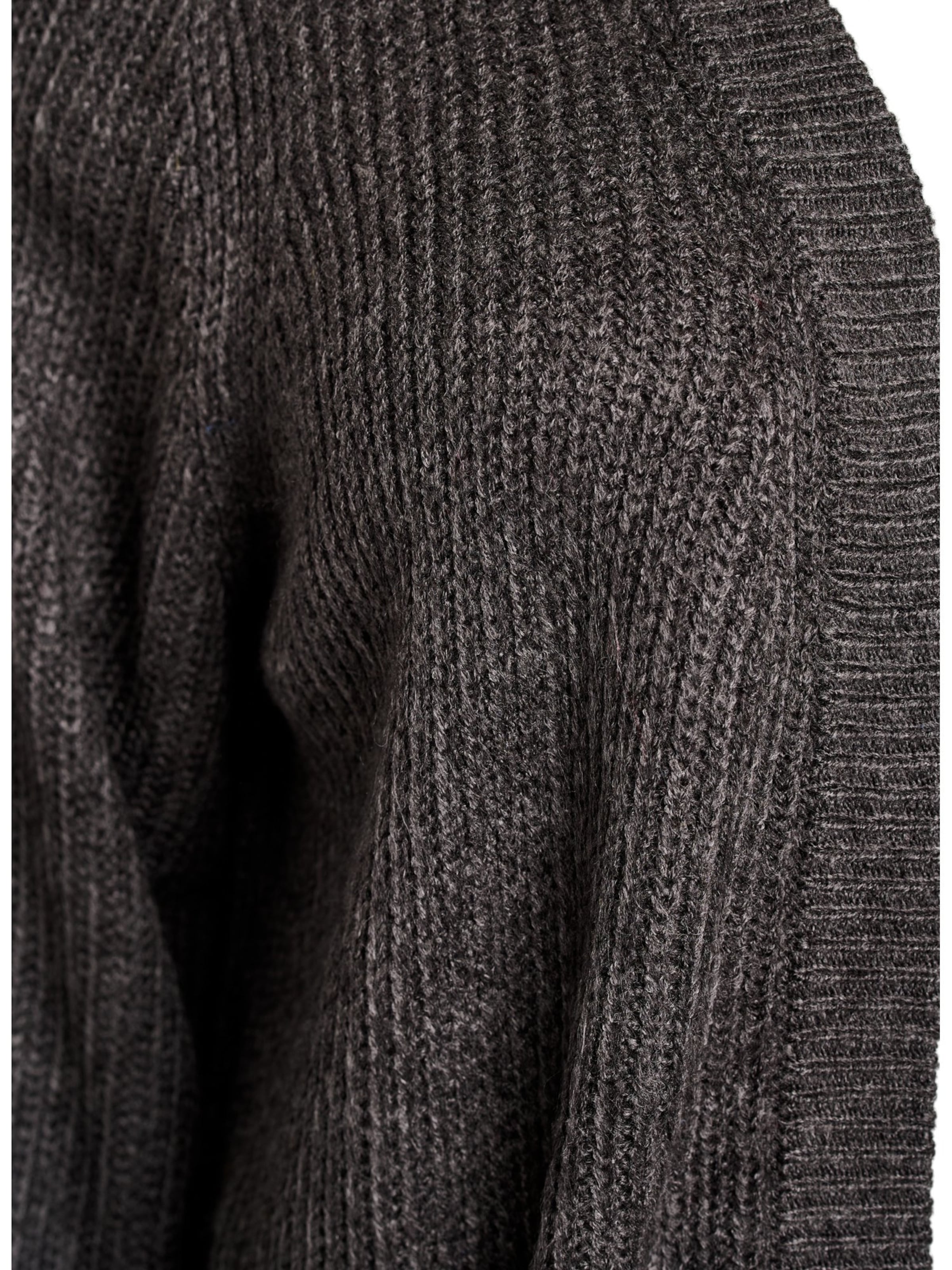 Cardigan dimensiuni mari 'FLLOLA' de la Zizzi pe gri