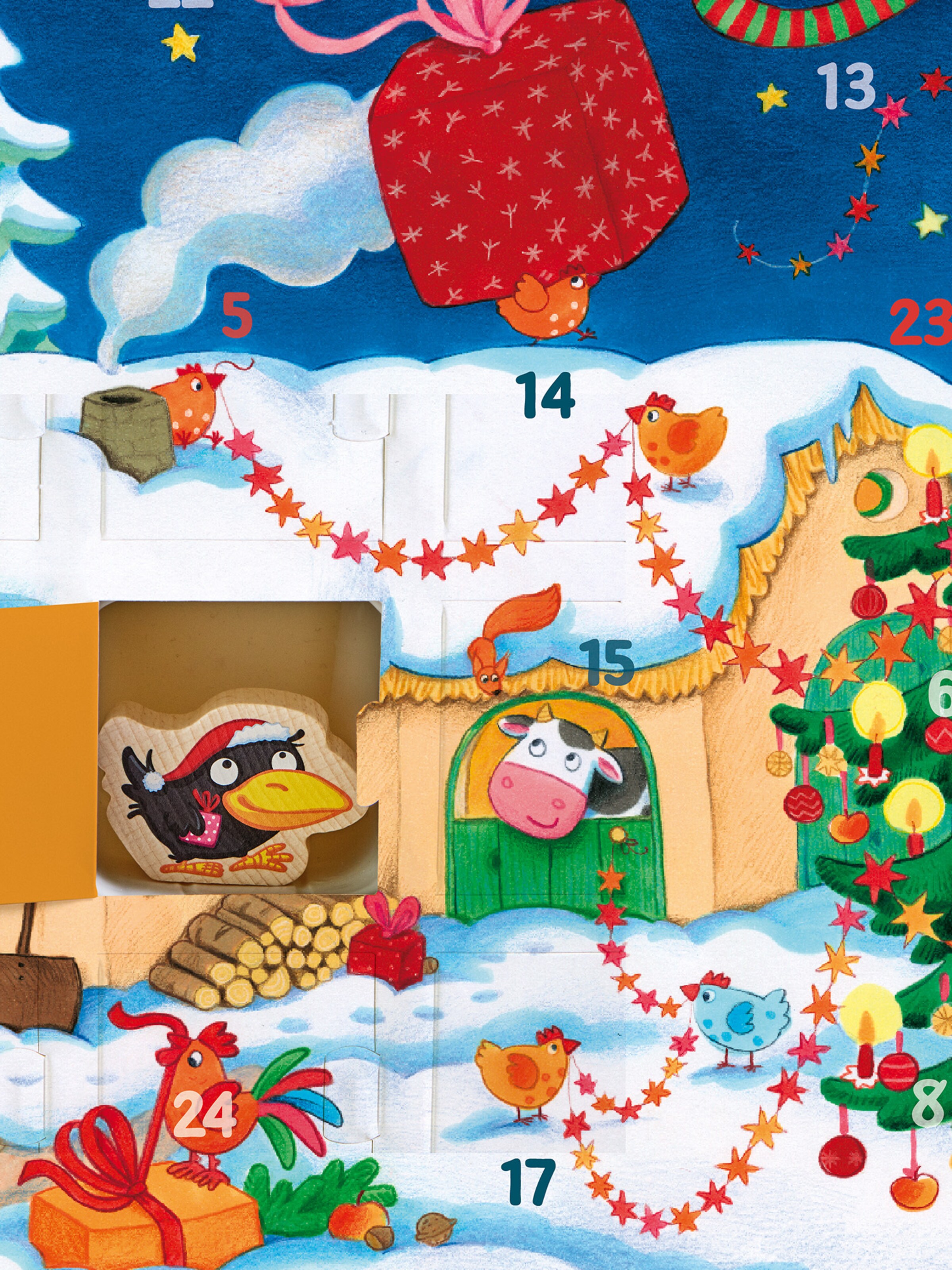 HABA Advent calendar ' Bei den Bauernhoftieren ' in Mixed colors