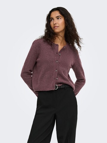 JDY Knit cardigan in Purple: front