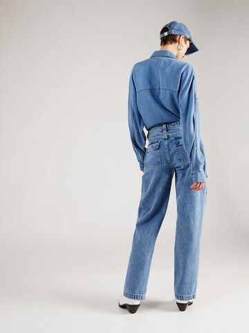 Abrand Wide leg Cargojeans 'TIANNA' in Blauw