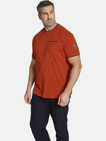 Charles Colby Shirt 'Earl Paton' in Orange: front