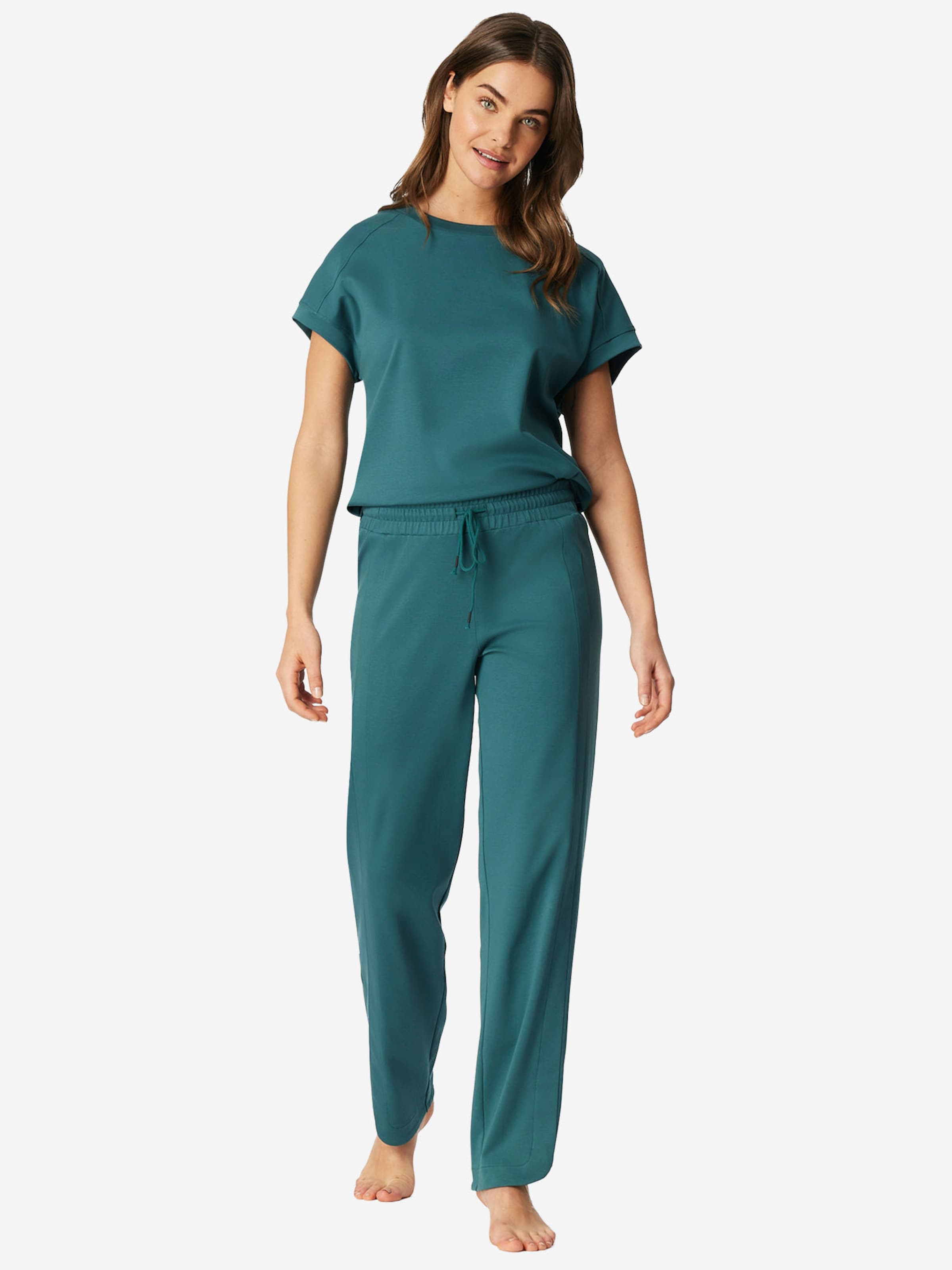 Pantalon de pyjama 'Mix Relax' SCHIESSER en vert