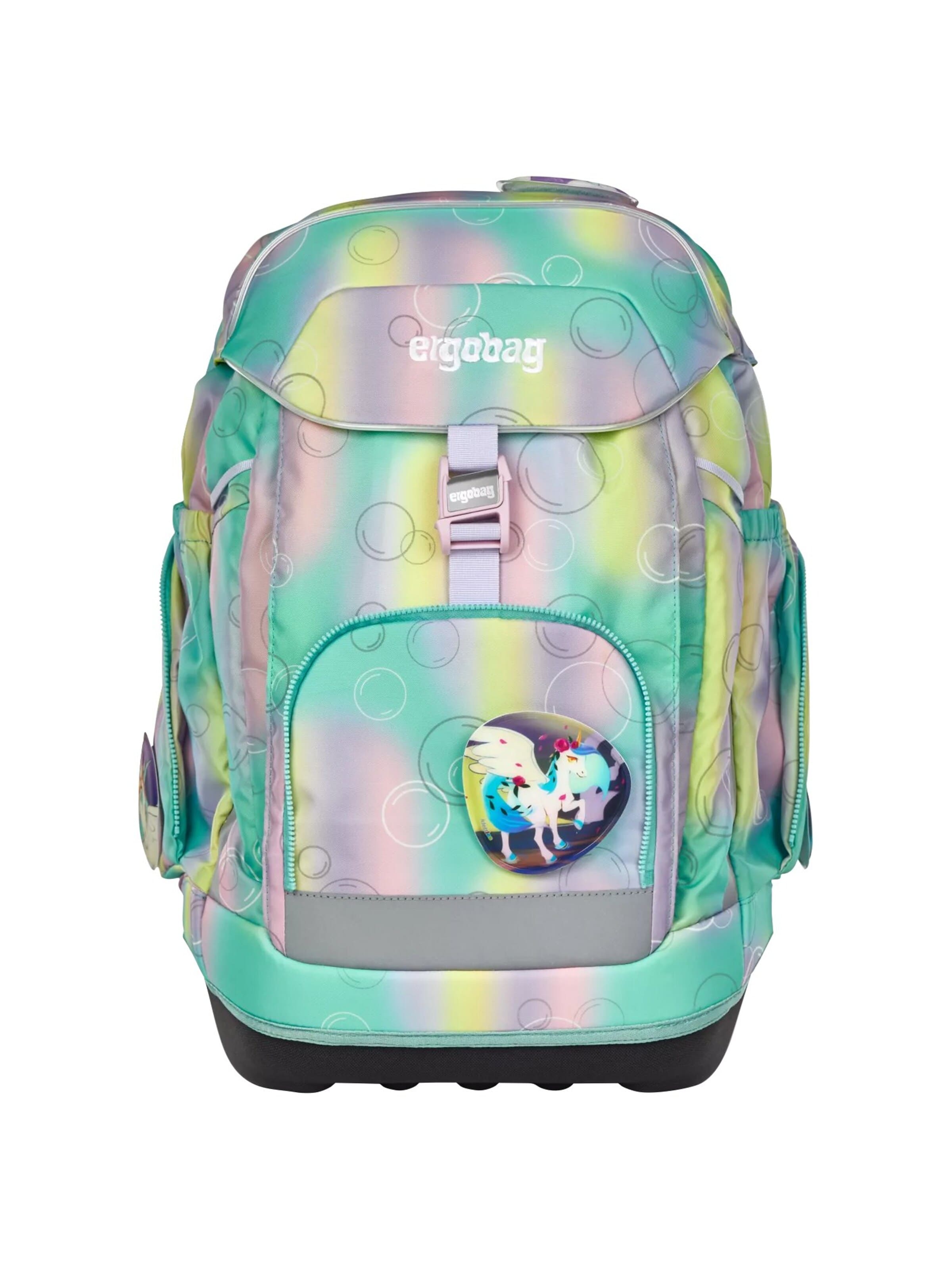 ergobag Backpack 'Schulranzen-Set maxi Set' in Green