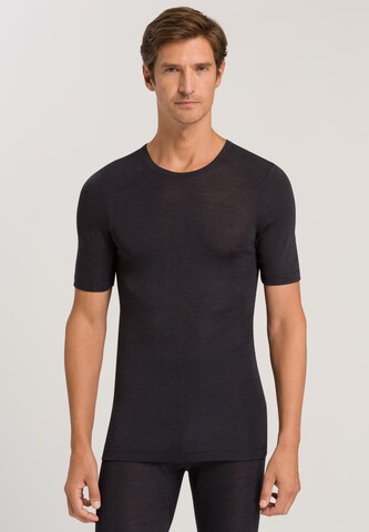 Hanro - Base Layer 'Woolen Silk' em cinzento: frente