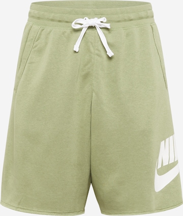 Nike Sportswear Trousers in Green: front