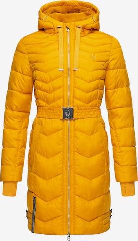 NAVAHOO - Sobretudo de inverno 'Alpenveilchen' em amarelo: frente