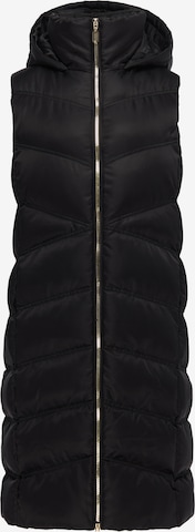Gilet faina en noir : devant
