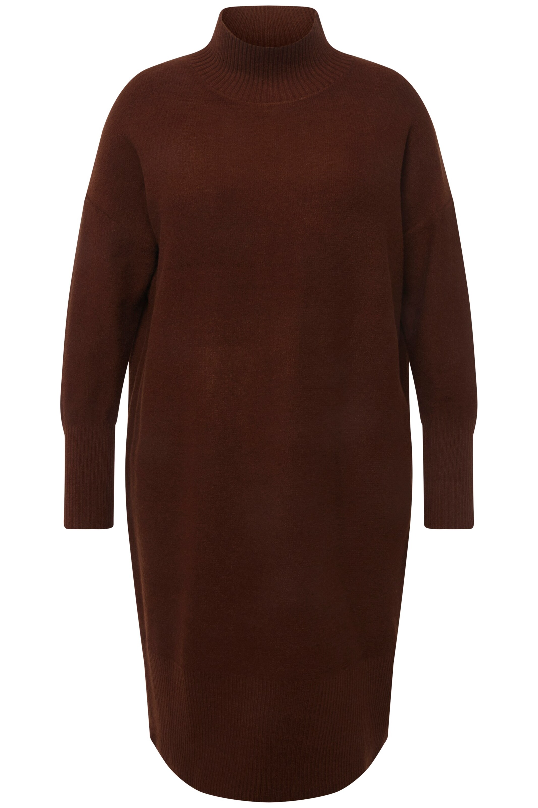 Ulla Popken Strickkleid in Braun: Vorderseite