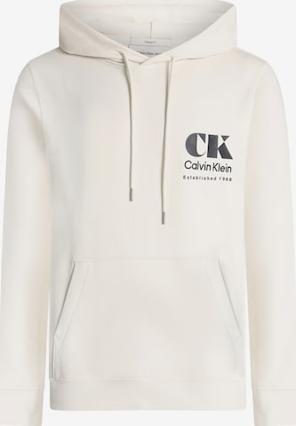 Felpa di Calvin Klein Jeans in bianco: frontale