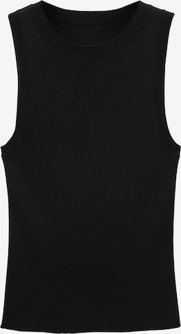 MANGO Knitted Top 'KARL' in Black: front