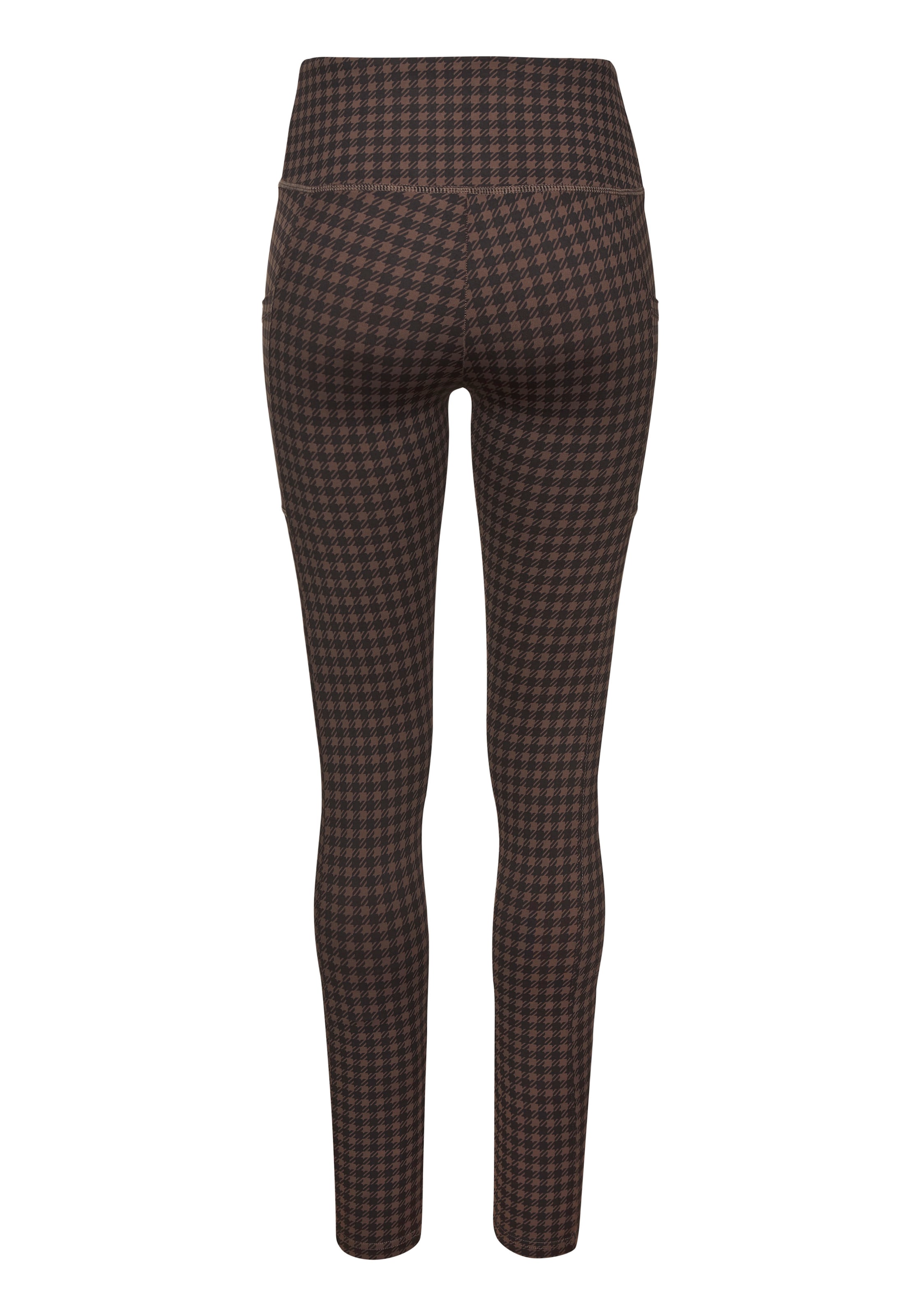 LASCANA Skinny Παντελόνι φόρμας σε καφέ