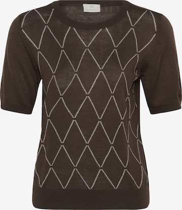 Pull-over 'KAnora Harlequin' Kaffe en marron : devant