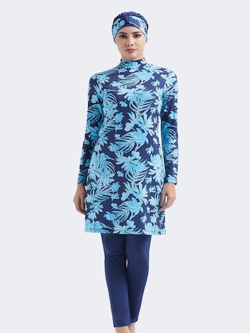 C&City Hijab Badeanzug in Blau: Vorderseite