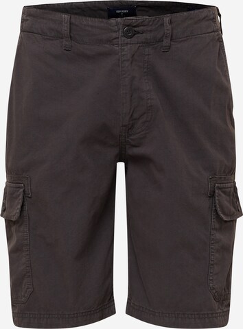 Superdry Cargo Pants in Black: front