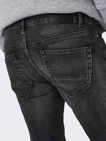Only & Sons Regular Jeans 'Weft' in Grau