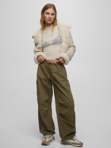 Loosefit Pantaloni cargo di Pull&Bear in verde: frontale