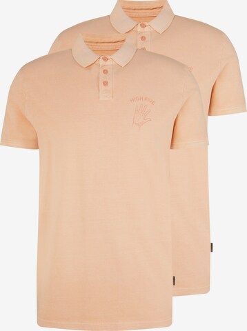 TOM TAILOR Poloshirt 'Printed' in Orange: predná strana