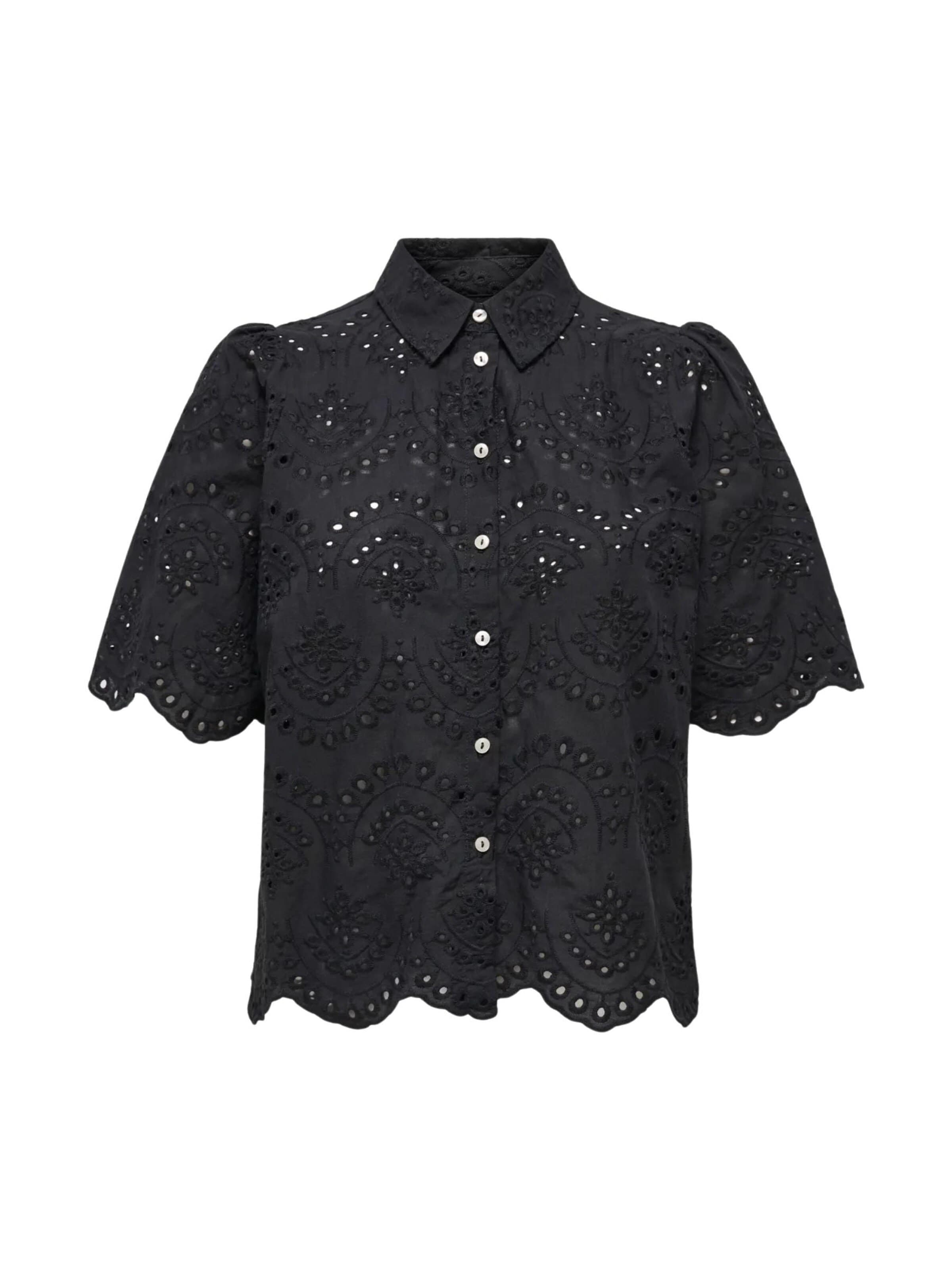 ONLY Pusero 'Camicia' värissä musta: etupuoli