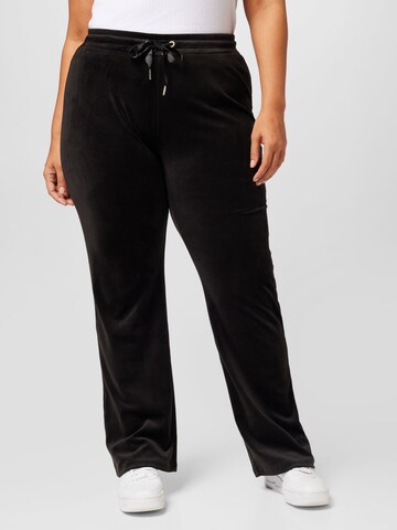 Regular Pantaloni 'Cecilia' de la Gina Tricot Curve pe negru: față