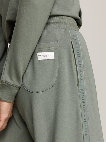 Wide Leg Pantalon TOMMY HILFIGER en vert