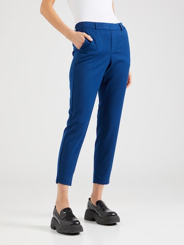 Coupe slim Pantalon à pince 'OBJLisa' OBJECT en bleu : devant