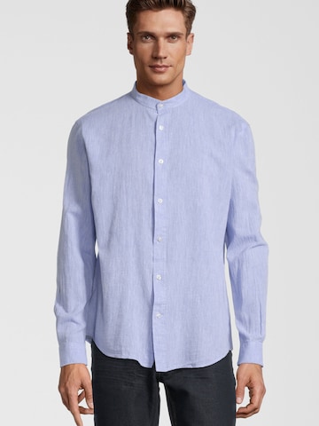 Coupe regular Chemise Steffen Klein en bleu : devant