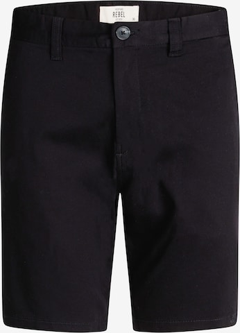 Redefined Rebel - Calças chino 'Ethan' em preto: frente