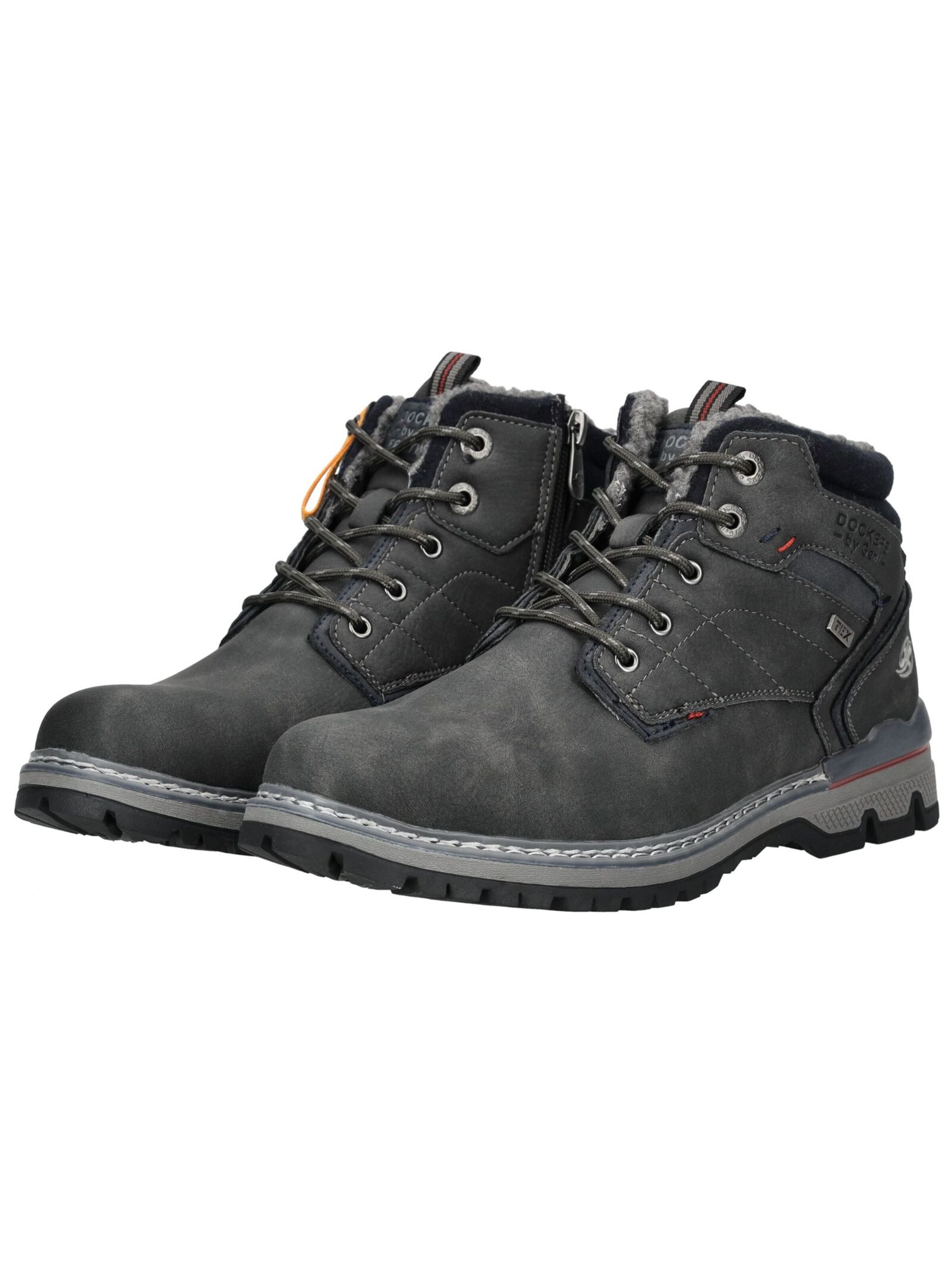 Dockers by Gerli Lace-Up Boots in Grey