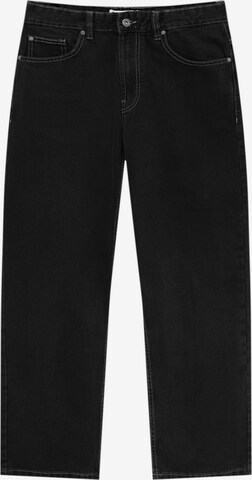 Pull&Bear Loosefit Jeans in Zwart: voorkant