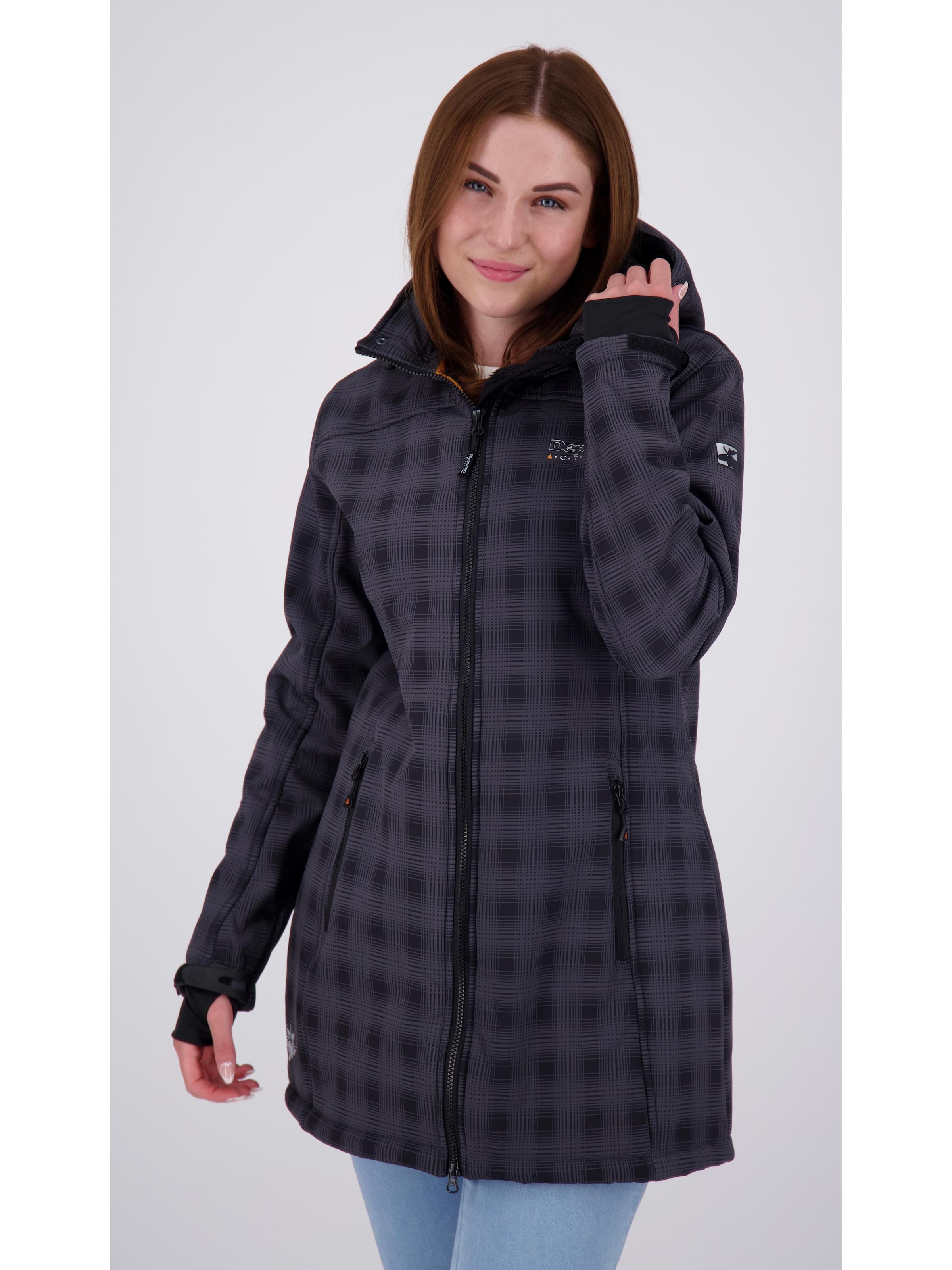 deproc Übergangsjacke 'KEELE PEAK II WOMEN'‌‌‌‌‌‌‌‌ in Grau: Vorderseite