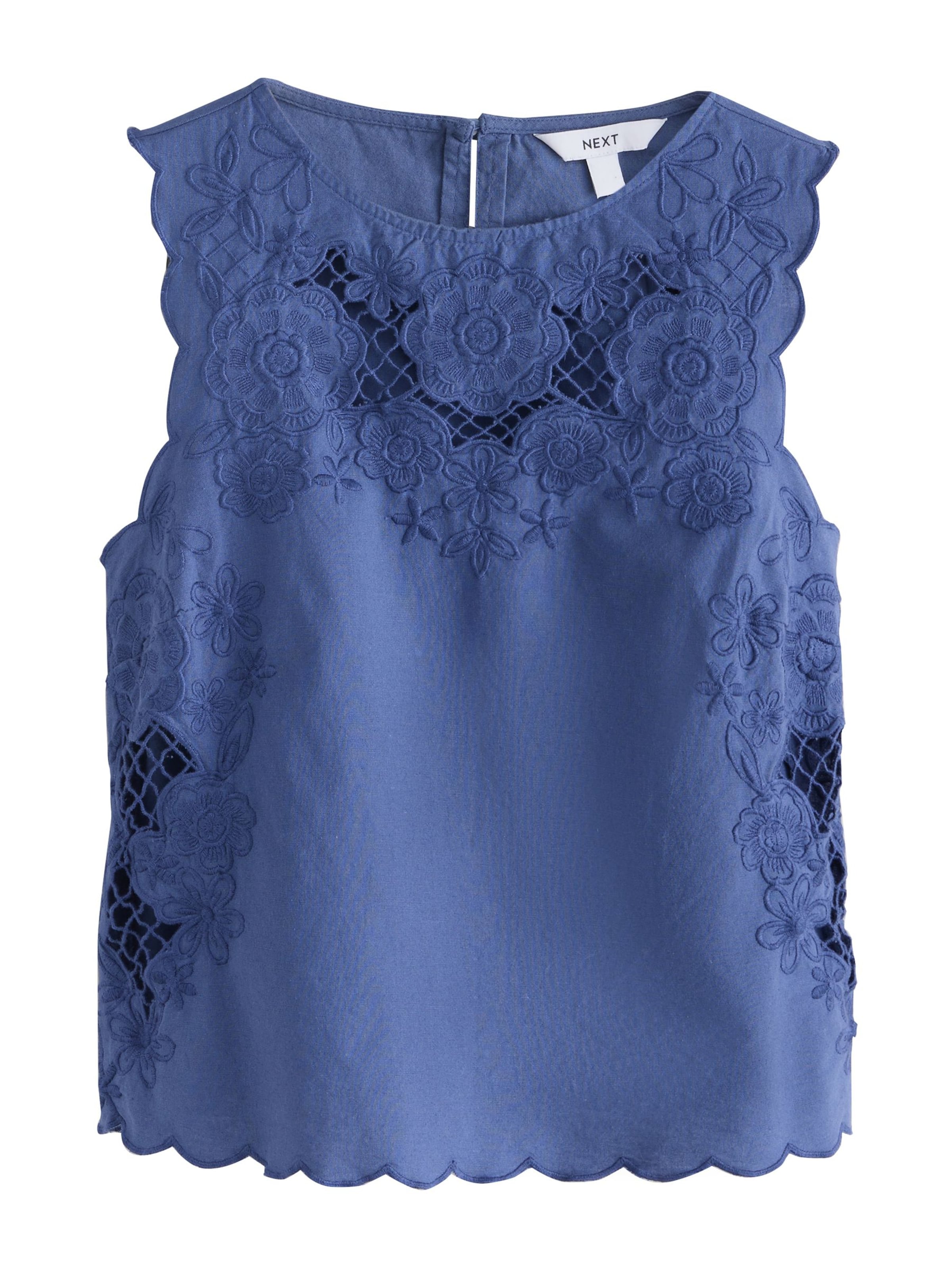 Next Blusentop in Blau: Vorderseite