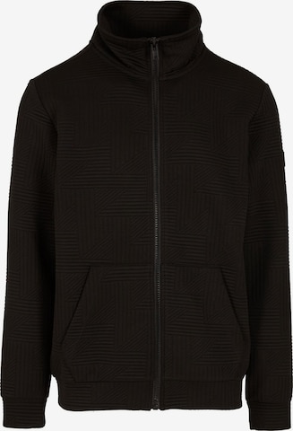 INDICODE JEANS Přechodná bunda 'Huntsville' – černá: přední strana