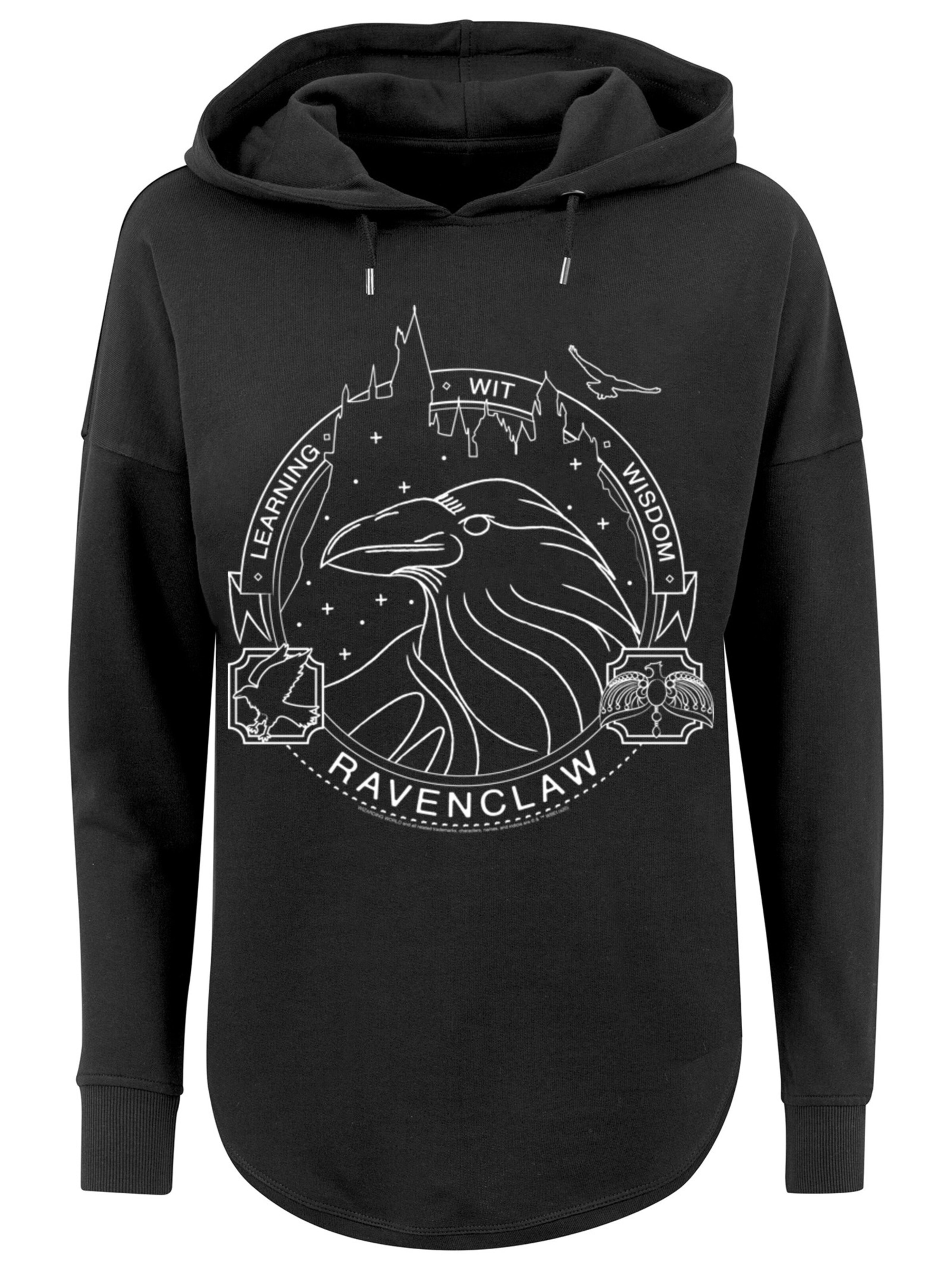 F4NT4STIC Sweatshirt 'Harry Potter Ravenclaw Seal' in Zwart: voorkant