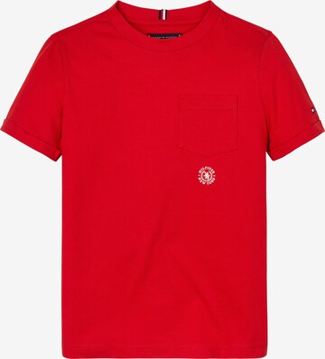 T-Shirt TOMMY HILFIGER en rouge : devant