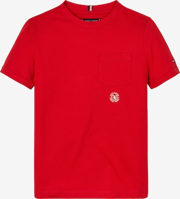 T-Shirt TOMMY HILFIGER en rouge : devant