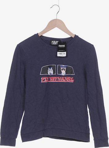 Karl Lagerfeld Sweatshirt & Zip-Up Hoodie in S in Blue: front