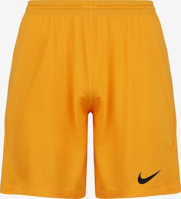 NIKE Regular Workout Pants in Orange: front