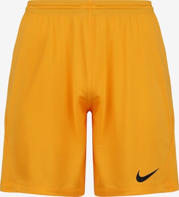 NIKE Workout Pants in Orange: front