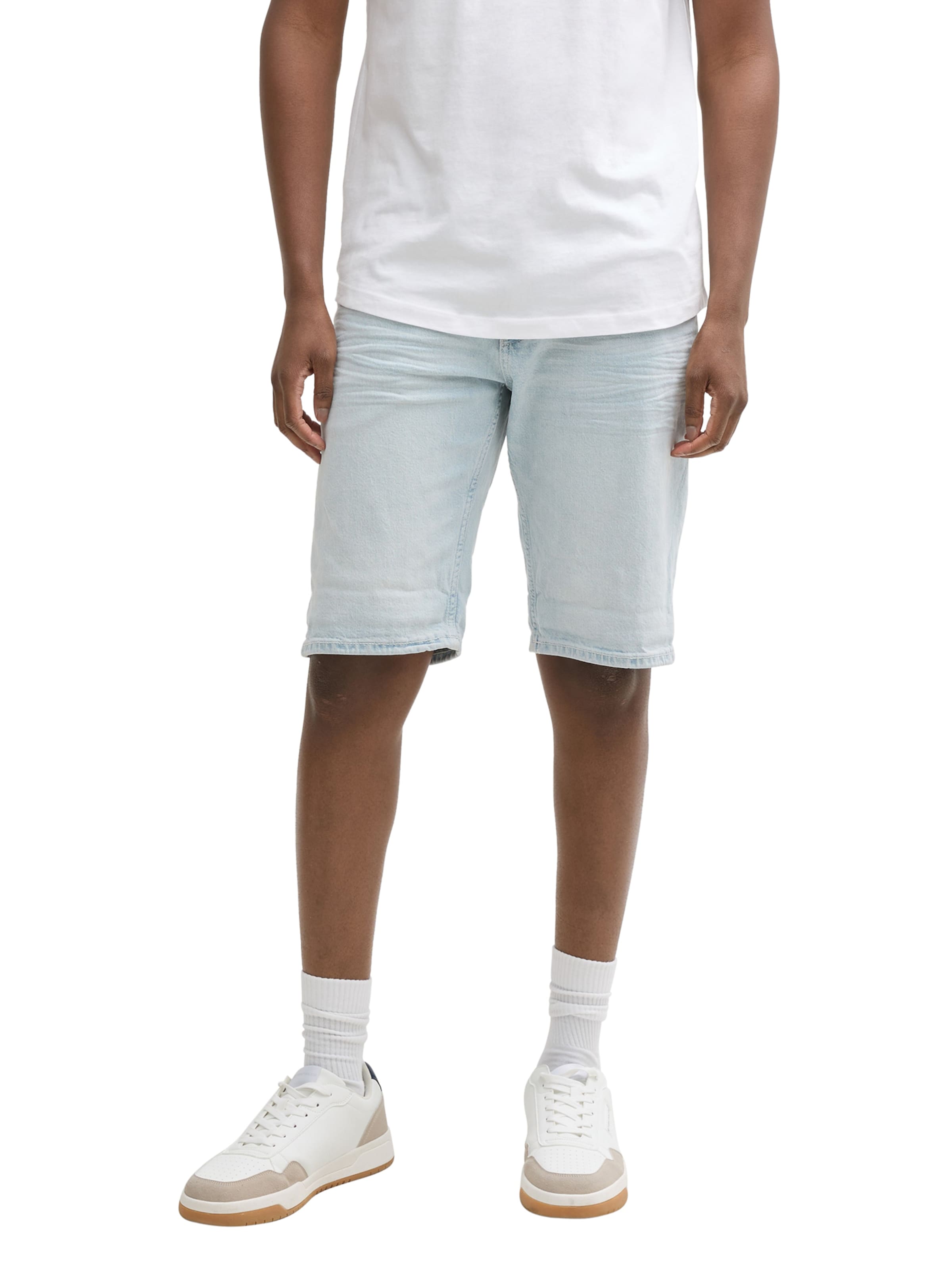 Coupe slim Jean 'PIERS' TOM TAILOR DENIM en bleu : devant